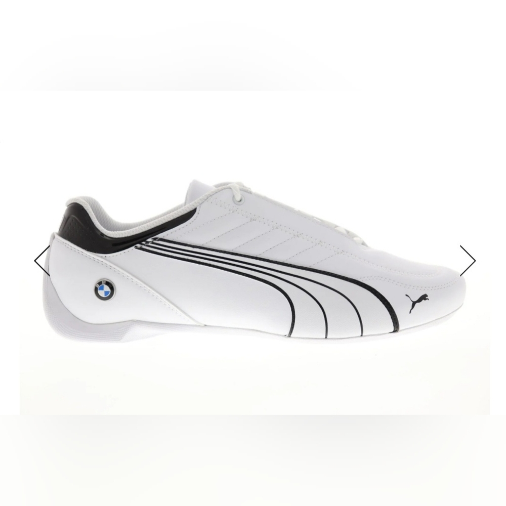 NWOT Puma BMW Motorsport Future Kart Cat Men's White Shoes Size 10
